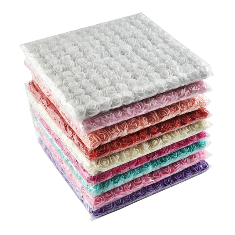 144 шт. искусственные розы из пены 2 см | Дом и сад