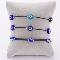 turkey blue eye bracelet women handmade woven rope chain crystal beads bracelets girl birthday party evil jewelry gift