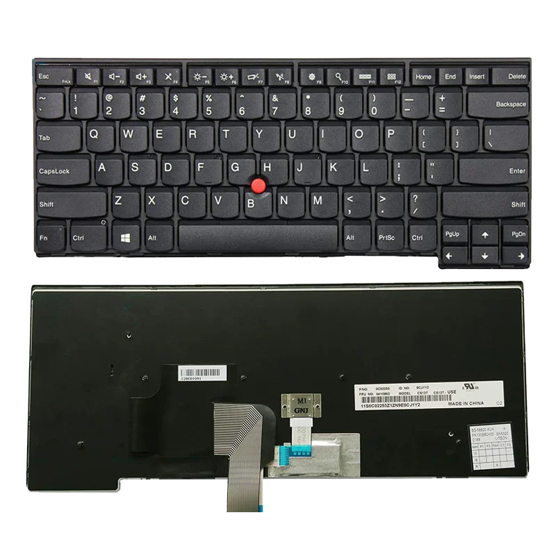 Сменная английская клавиатура без подсветки для Lenovo Thinkpad T431S E431 T440 T440P T440S E440 L440 T450