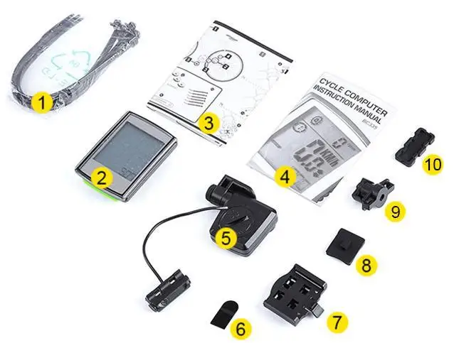 Беспроводной Велосипедный компьютер Спидометр Датчик частоты сердечных