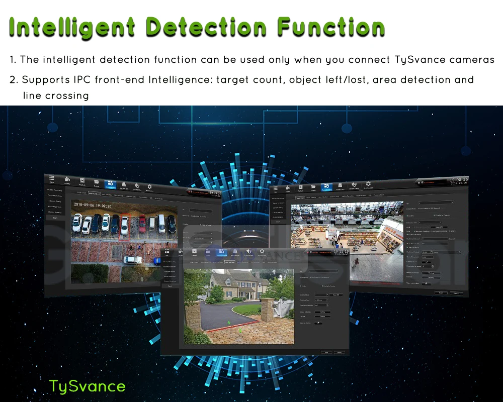 TySvance 8ch POE 5MP NVR H.265 сеть NVR видео Регистраторы до 16ch 1 HDD 24/7 записывающая IP камера Onvif 2,6 P2P Системы
