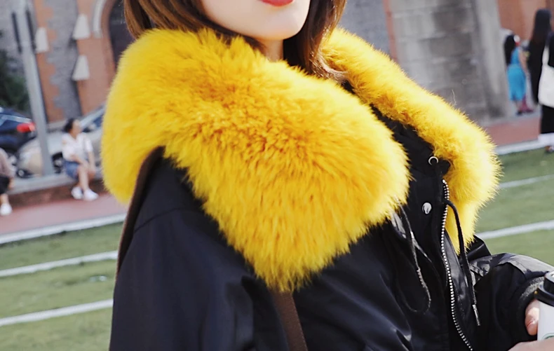 Korea 2023 winter woman duck down coat short jacket for ladies bat sleeves with fox fur collar grey white black green big size