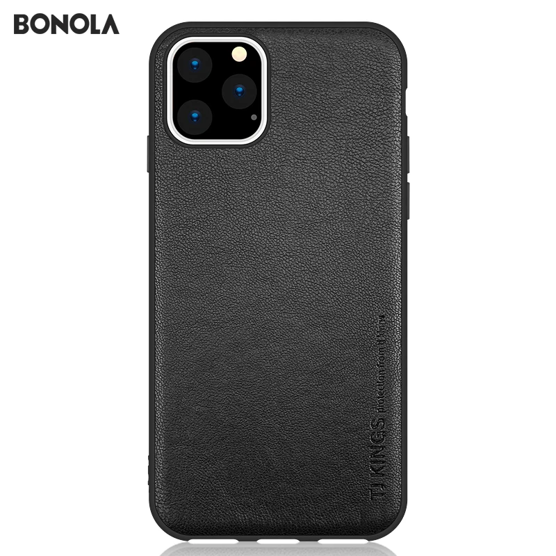 Bonola первый слой воловьей кожи чехол для iPhone 11/11Pro/11ProMax высококачественный