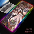 Игровой коврик для мыши Mairuige с сексуальной девушкой, RGB, большой компьютерный коврик светодиодный мыши с радужной светодиодной подсветкой, коврик для клавиатуры, Настольный коврик