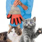 Силиконовая щетка для груминга питомцев, перчатки для вычесывания кошек, линяющие шерсть, для собак, ванной комнаты, принадлежности для чистки животных