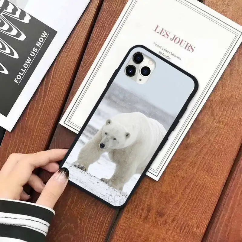 

Arctic Cute animal Polar bear Phone Case for iPhone 11 12 mini pro XS MAX 8 7 6 6S Plus X 5S SE 2020 XR