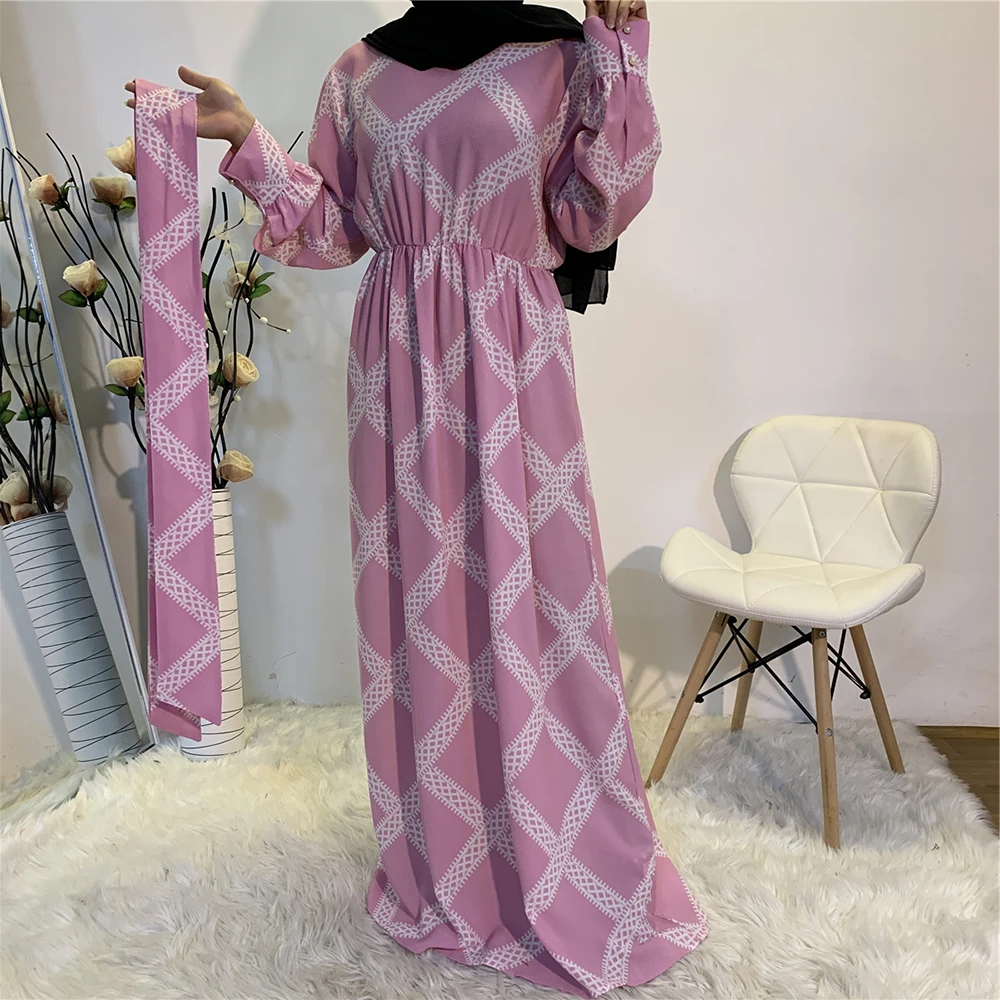 Vestidos кафтан Дубай Абая Турция мусульманский модный хиджаб платье мусульманская