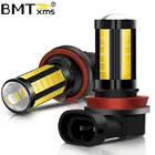 BMTxms 2 шт. H8 H11 светодиодные лампы для противотуманных фар HB4 9006 HB3 9005 Автомобильные ходовые огни передняя противотуманка 3030SMD 1000LM автомобильные аксессуары