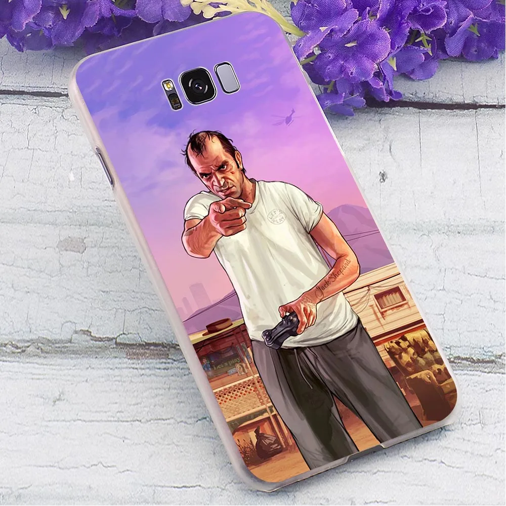 Жесткий чехол GTA Grand Theft Auto для телефона Galaxy A3 A3/A5 A6 A8 Plus/A7 A9 2018 A10 A20 A30 A40 A50 A60 A70