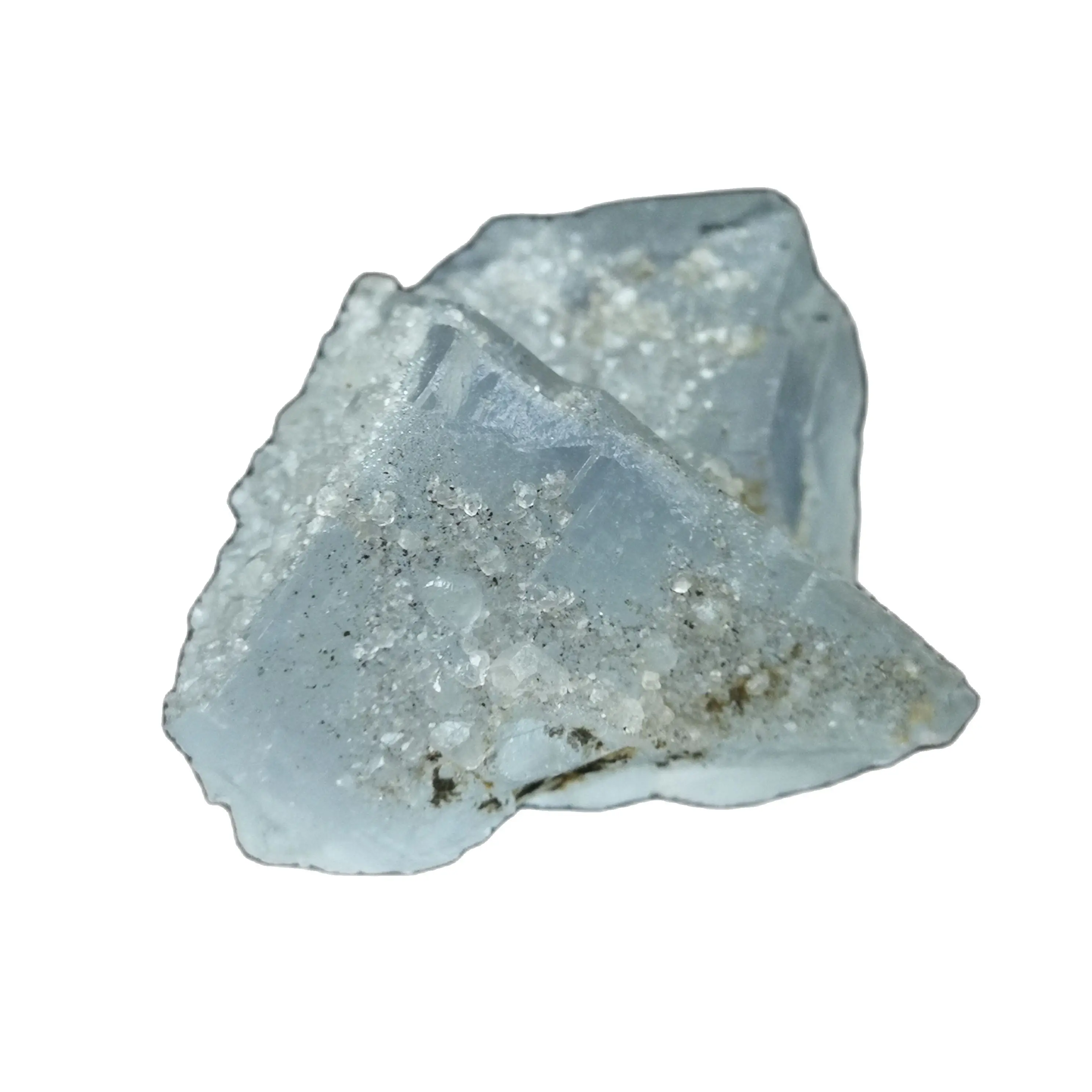 Натуральный морской голубой каменный сахар флуоритовые минеральные образцы для домашнего декора.