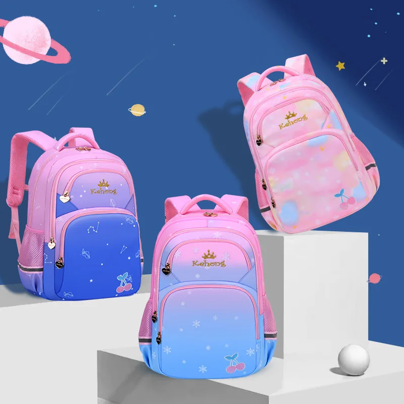 Children School bags Girls Primary Backpack Kids Orthopedic school backpcak princess schoolbags kids mochilas escolar infantil