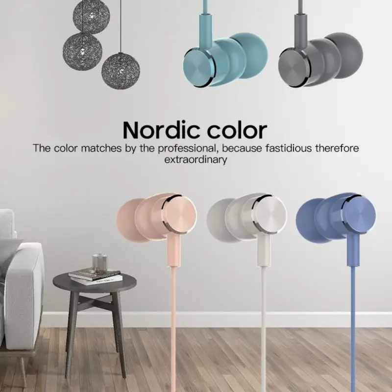 

Hot Sale Wired Earphones Sport Headset 3.5mm 1.2M In Ear Deep Bass Stereo Earbuds With MIC Work For Iphone Samsung And Huawei