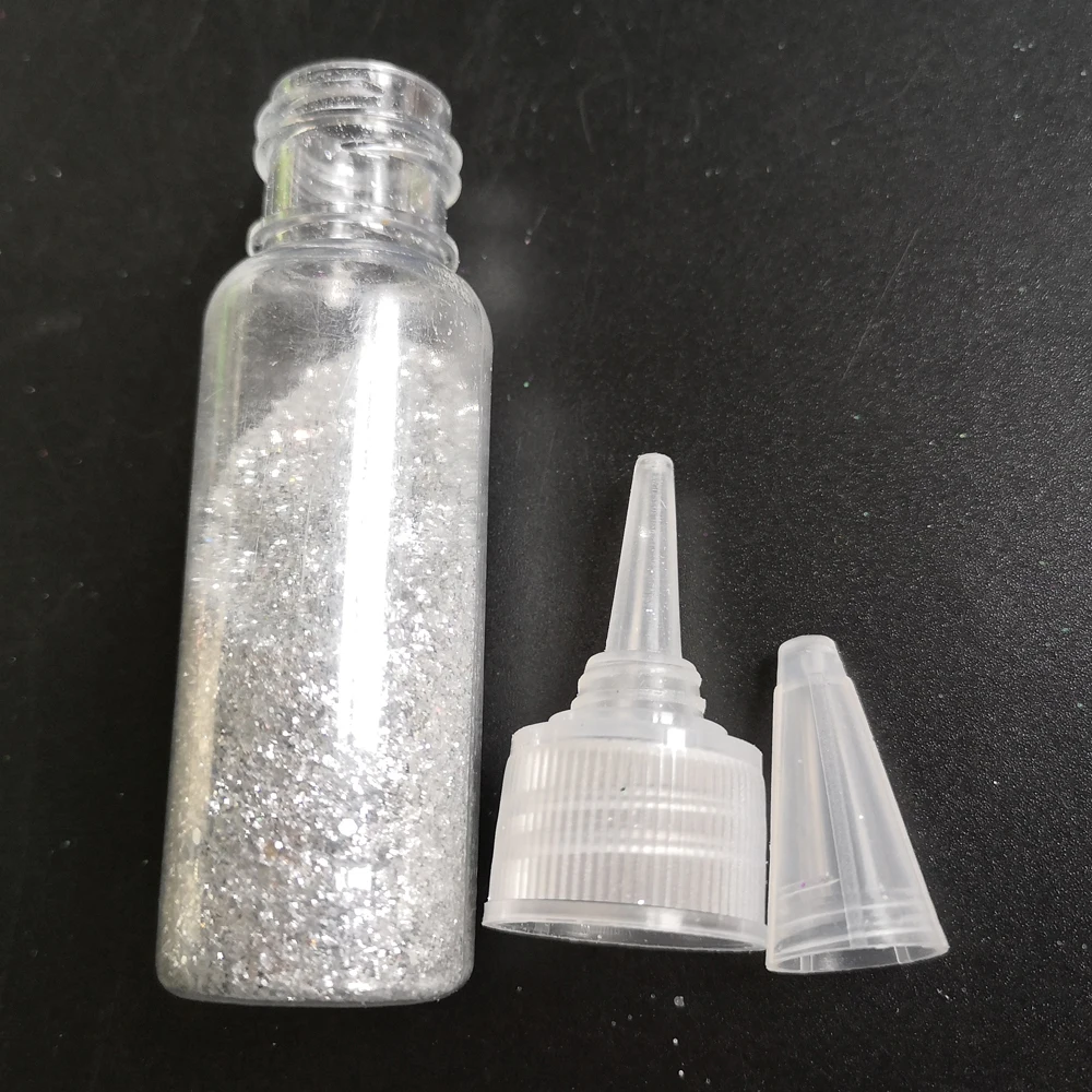 Пигмент для ногтей в 1 флаконе золотистого/серебристого цвета макияжа лица теней