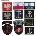 Вышивка Польша Флаг служб безопасности патч польских Орел спецназа заплаты армии Военная Тактическая аппликация эмблем значки