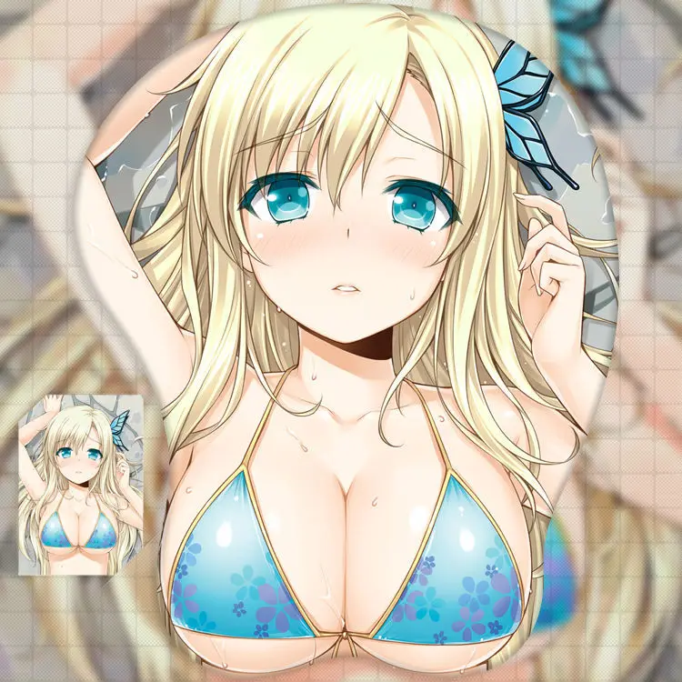 

Anime I Have Few Friends Kashiwazaki Sena Sexy Beauty Cosplay Silicone 3D Mouse Pad Lycra Fabric Wristbands Cartoon Creative