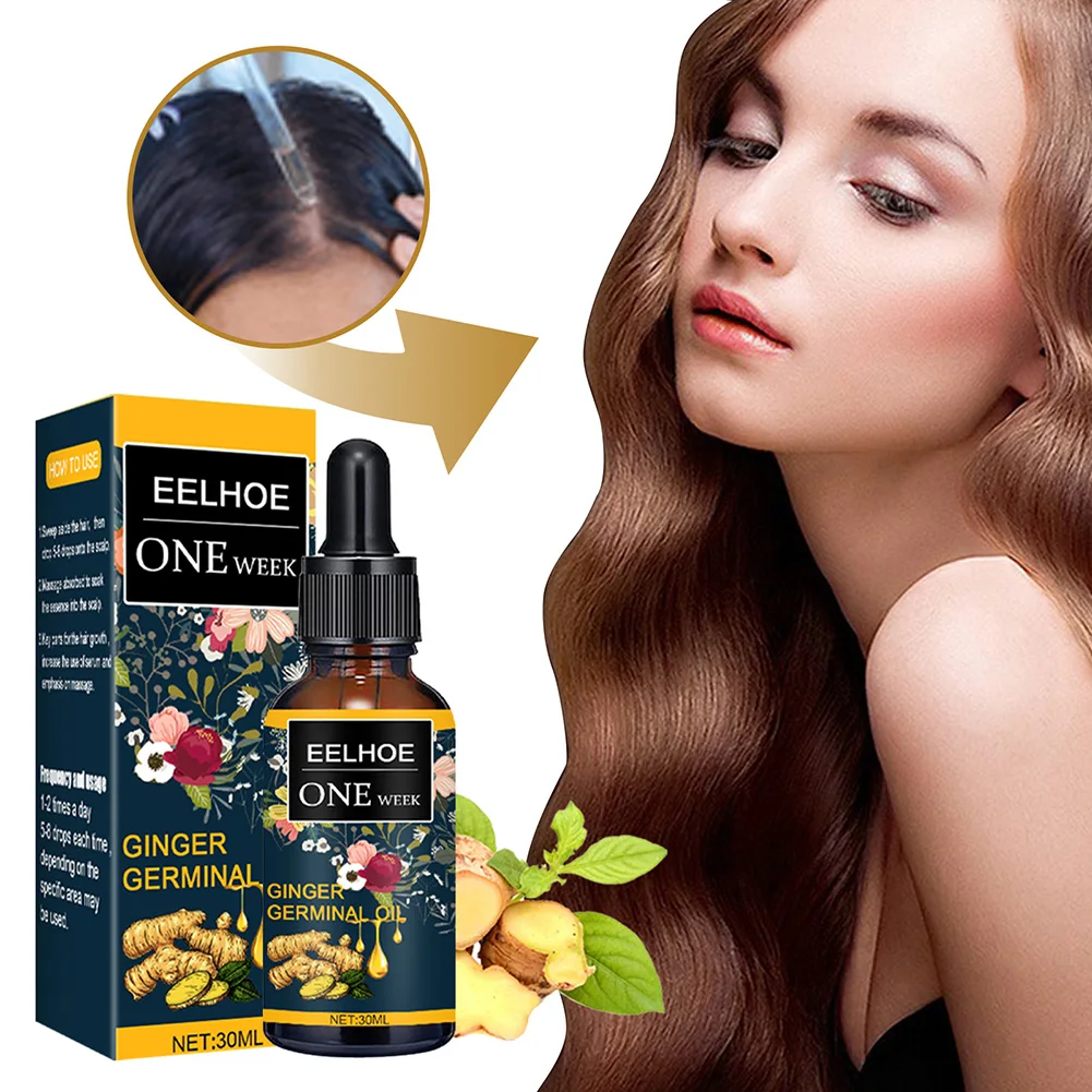 

30ml Hair Ginger Germinal Oil Stop Hair Loss Promote New Growth Hair Growth Oil for Full Lustrous Healthy Hair