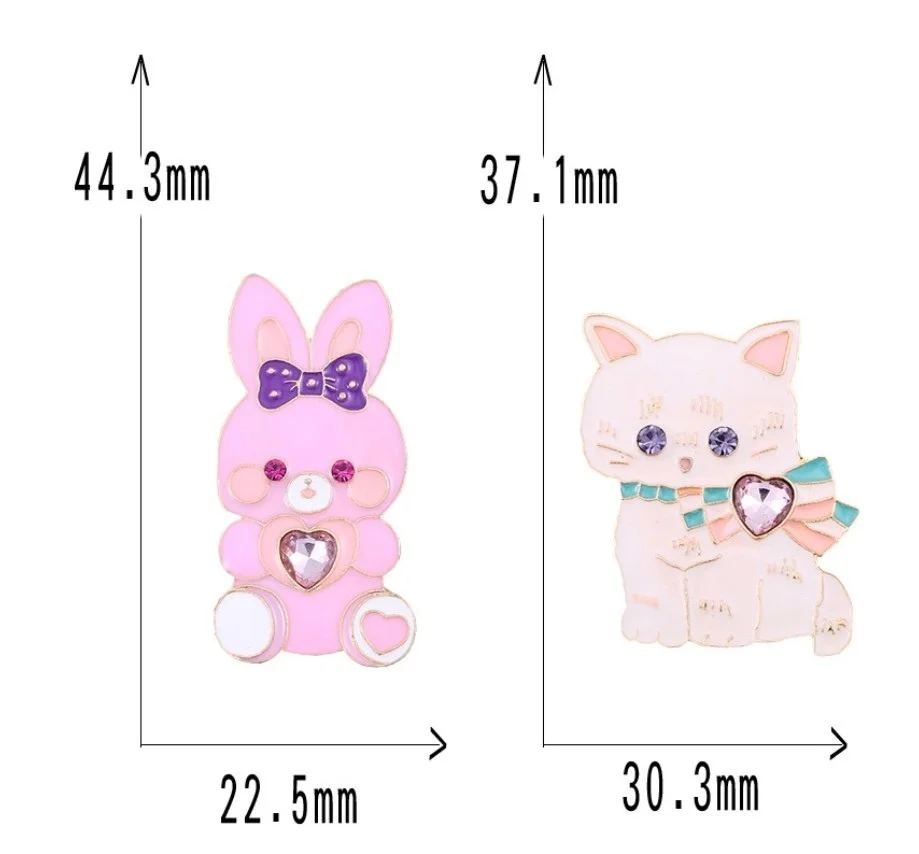 1 шт. милая японская мягкая брошь в виде кролика кота одежда шарф бутоньерка с