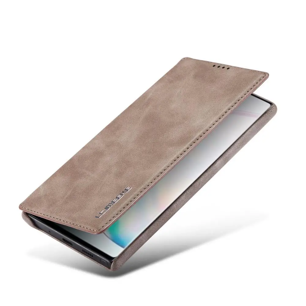 Для samsung Galaxy Note 10/Note 10 Plus кожаный чехол-кошелек Роскошный чехол с отделением для карт Защита от падения