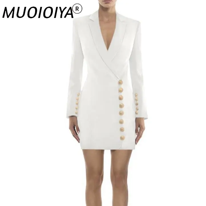 

Женское облегающее платье-блейзер с V-образным вырезом