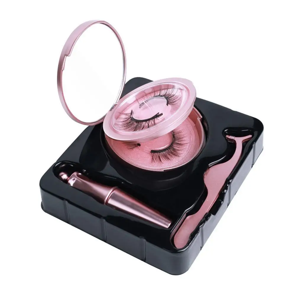 

Magnetic Eyelashes 2 pairs Waterproof Eyelashes Magnetic Magnet & Magnetic Lashes Tweezer Eyelashes Liquid False Eyeliner& S4R1