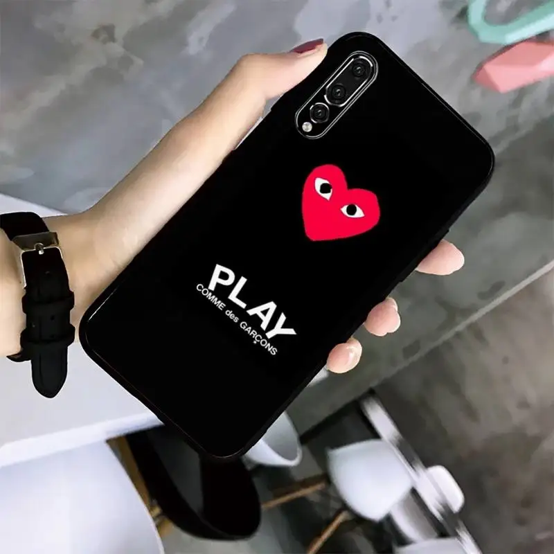 

Fashion Play Phone Case For Huawei G7 G8 P7 P8 P9 P10 P20 P30 Lite Mini Pro P Smart Plus Black Soft TPU Cove Fundas