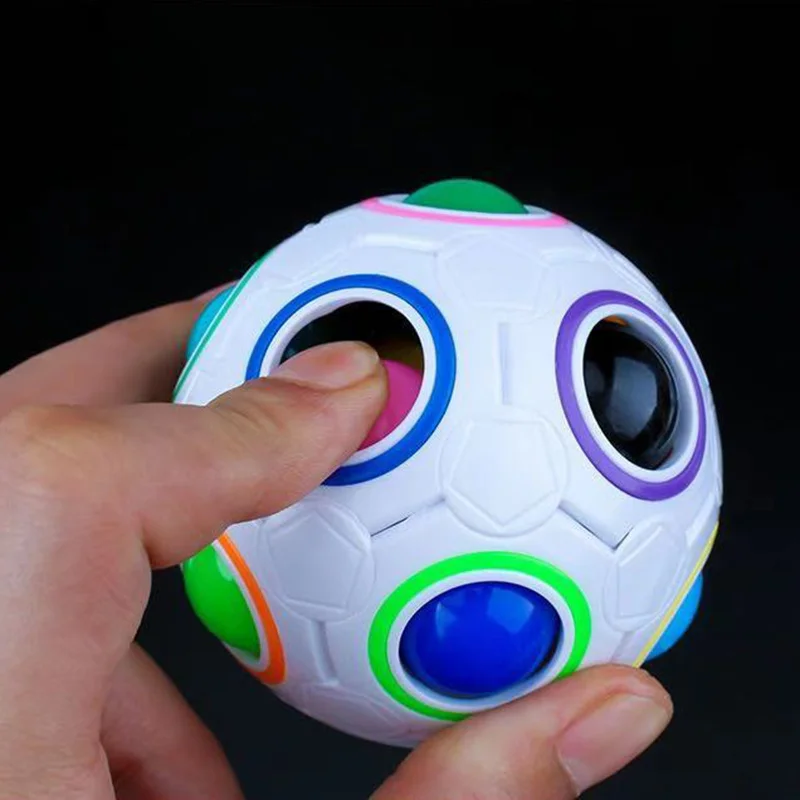

7cm Fidget Toys Ball Magic Puzzle Rainbow Fidget Ball Twiist Toys Children's Educational Birthday Gifts Adult Stress Reliever