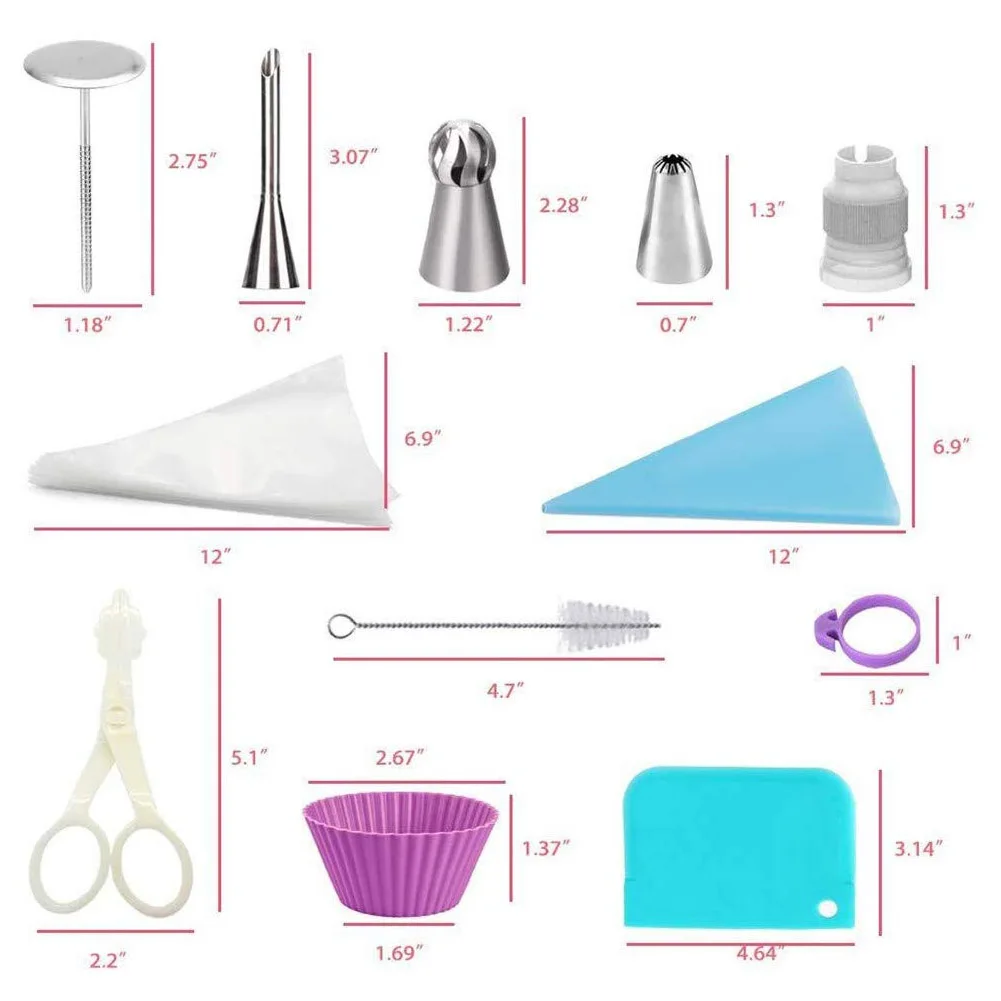 Набор инструментов для украшения торта 57 шт. кондитерские насадки инструменты