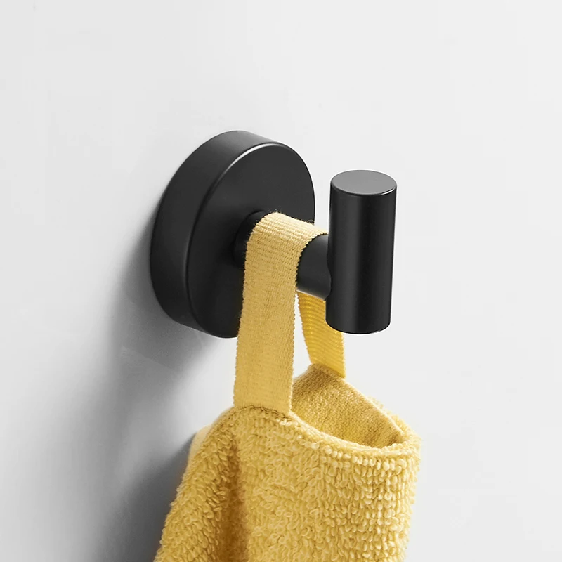 Черный/никелевый держатель для полотенец из нержавеющей стали 304 вешалка