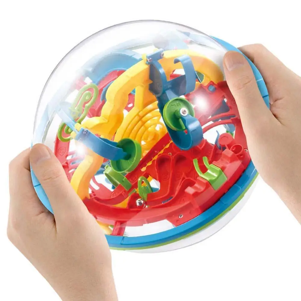 100 шагов маленький большой размер 3D лабиринт волшебный вращающийся шар мраморная