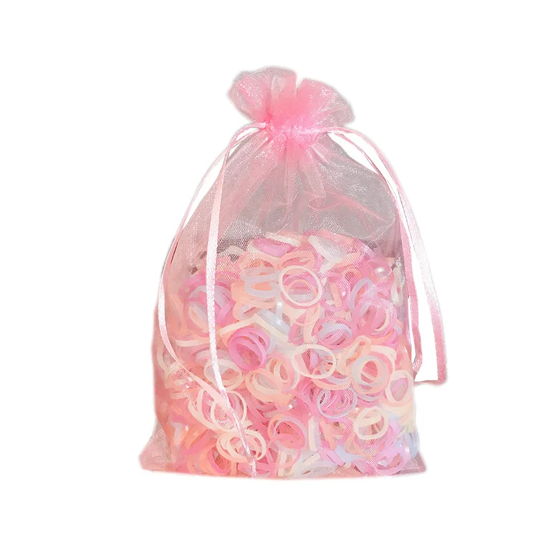 

Girls Colorful Small Disposable Rubber Bands Gum For Ponytail Hold Scrunchie Hair Bands Fashion Hair Accessories