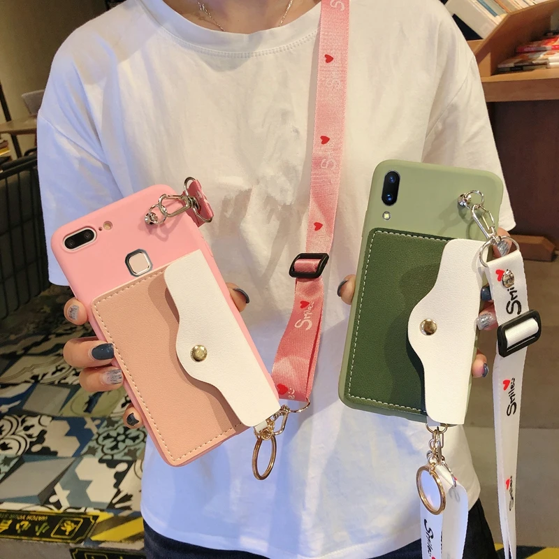 Ainike для Apple 11Pro Max милый кошелек монет и карт Мягкий ТПУ чехол телефона iPhone 5S SE 6 Plus