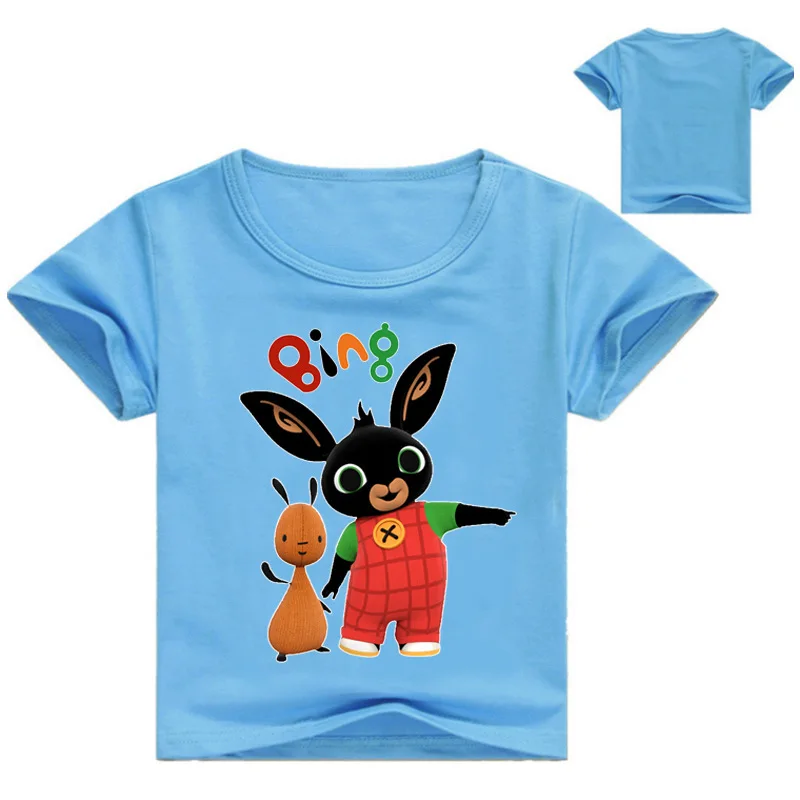 

2-16Y Cartoon Bing Rabbit Tshirt Kids Summer Clothes Enfant Girls Shirts Children's Funny T-Shirts Boys Cute Tops Children Tees