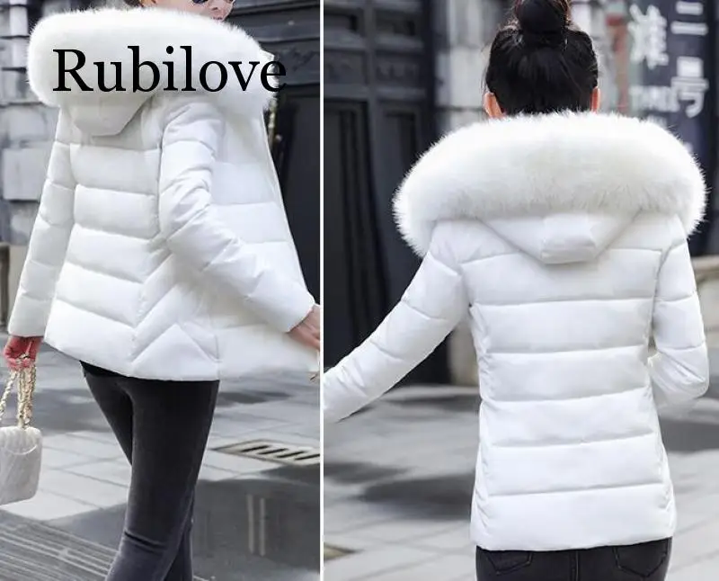 

Big Fur 2019 New Parkas Female Women Winter Coat Thick Cotton Winter Jacket Womens Outwear Parkas for Women Winter down jacket