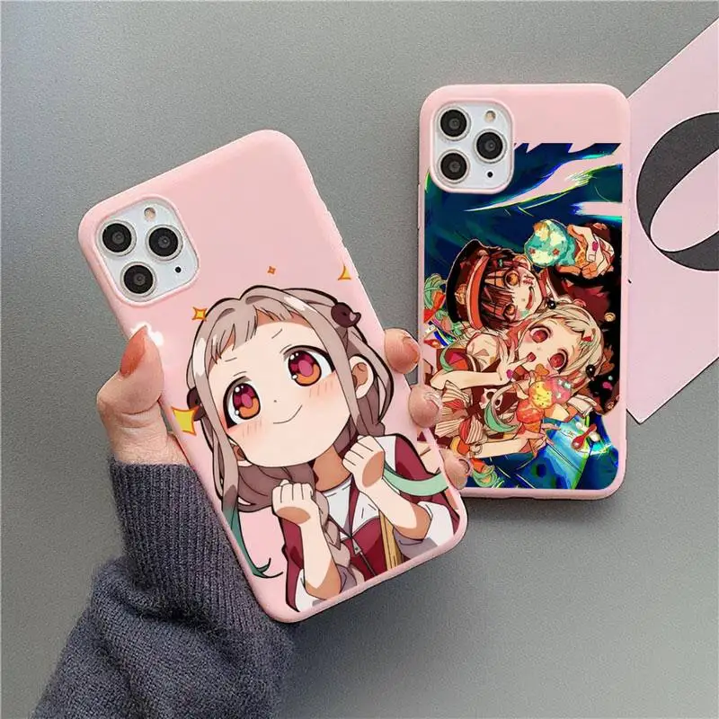 

Toilet bound Hanako kun Anime Phone Case Candy Color for iPhone 11 12 mini pro XS MAX 8 7 6 6S Plus X 5S SE 2020 XR cover funda