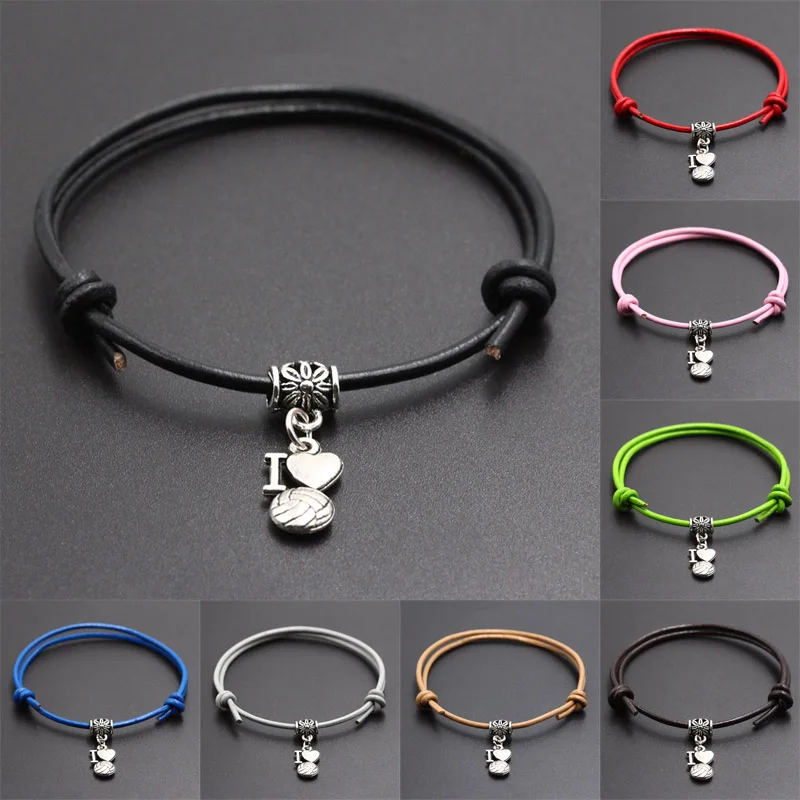 Модные подвески в виде собачьей лапы браслет на веревке с красной нитью Черный