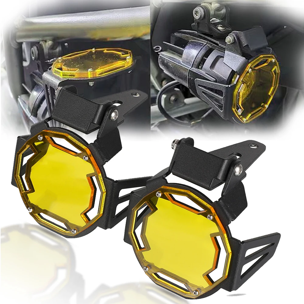 

For BMW R1200GS F800GS R1250GS F850GS F750GS ADV S1000XR G310R F900R/XR Motorcycle Flipable Fog light Protector Guard Lamp Cover