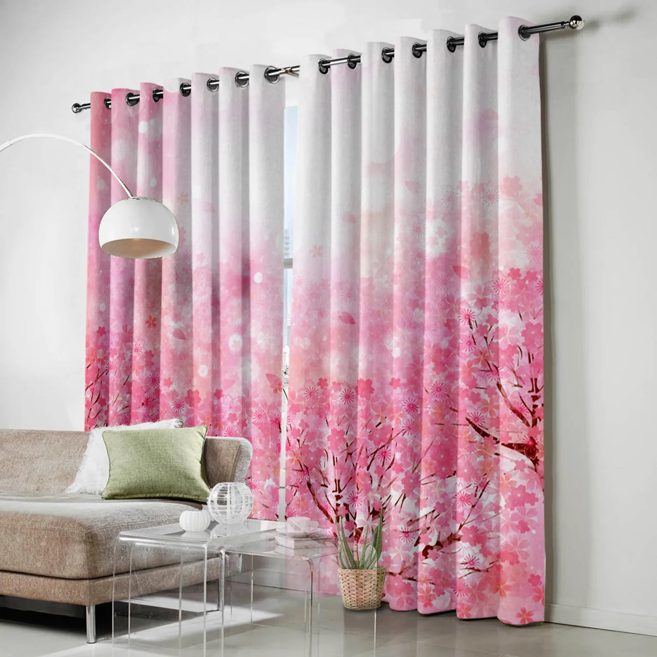 Японский стиль вишни окна шторы живописные для гостиной декоративные предметы