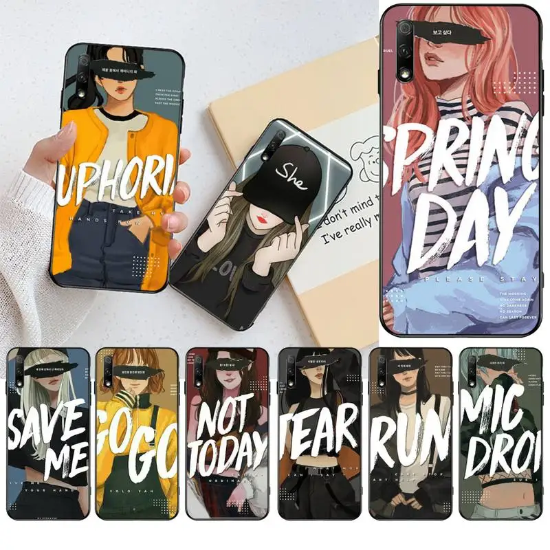 

HPCHCJHM pepakomi Soft Silicone Black Phone Case For Huawei Nova 6se 7 7pro 7se honor 7A 8A 7C Prime2019