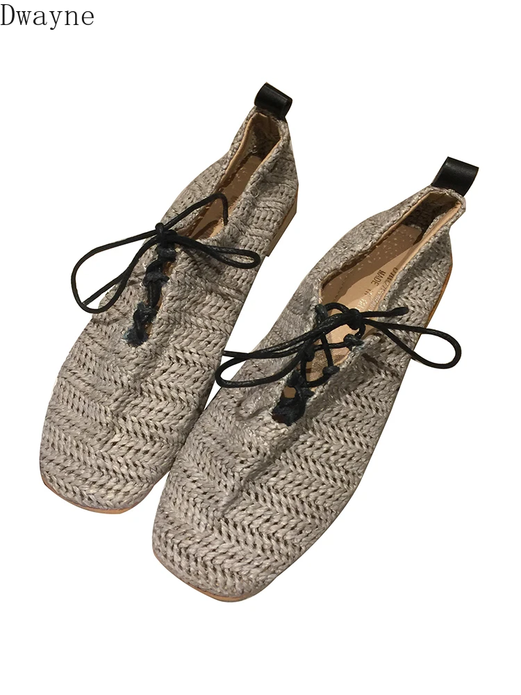 Туфли женские сетчатые однотонные повседневная обувь плоская подошва с ремешком