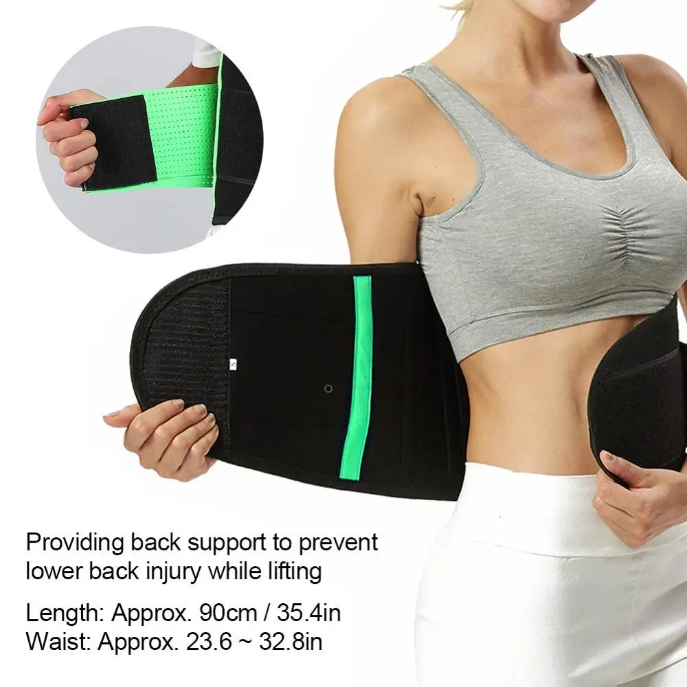 

Men And Women Neoprene Lumbar Waist Support Waist Trimmer Belt Unisex Exercise Weight Loss Burn Shaper Gym Fitness Belt Exercise