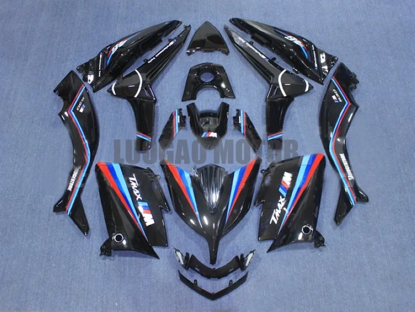 

Injection Body Kits For Black YAMAHA Fairing kit T-MAX530 2015 2016 T-MAX 530 TMAX530 15 16 TMAX 530 Bodywork Motorcycle