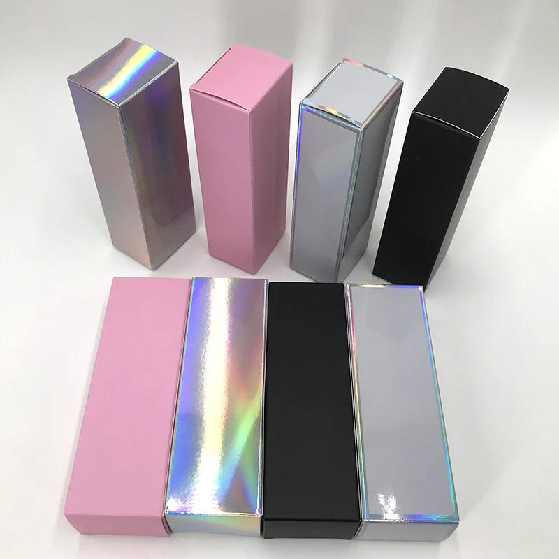 Custom Paper Box For Lash Shampoo Package Empty Holographic Pink Eyelashes Foam Boxes | Красота и здоровье
