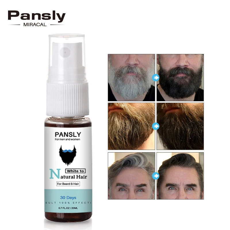Спрей для восстановления седых волос PANSLY лечение травами тоник роста эссенция
