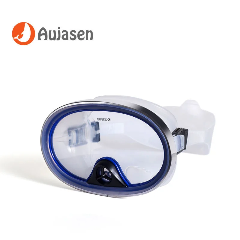 

Adults Oval Free Diving Mask Tempered Glass Wide View Scuba Swimming Glasses reathing Tube Snorkeling Mask Diving Water Masks