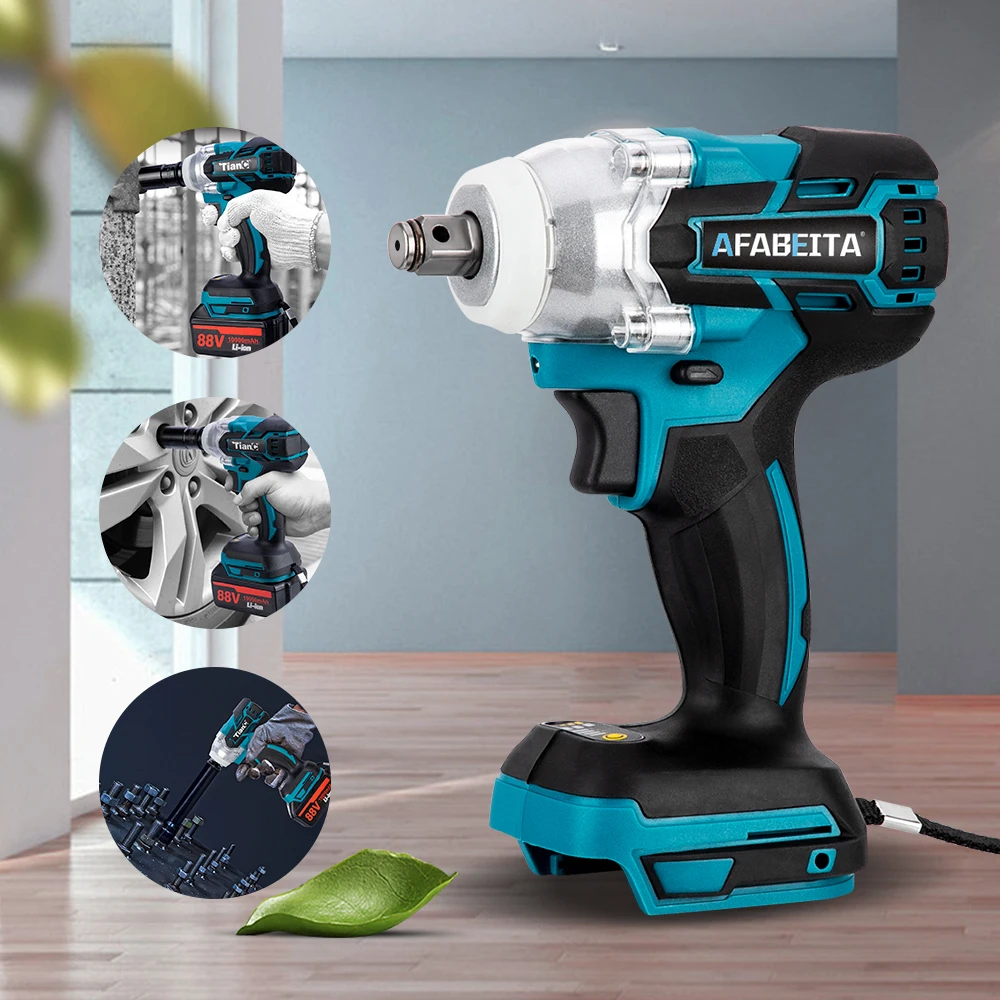 Электрический ударный гайковерт одноразовый 21 в с литиевой батареей Makita |