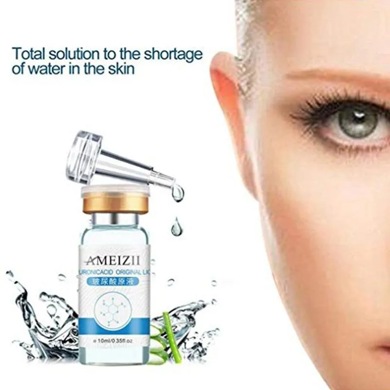 

10ml Pure Hyaluronic Acid Face Serum Moisturizing Acne Essence Shrink Pore Skin Care Repair Whitening Anti Anti-aging
