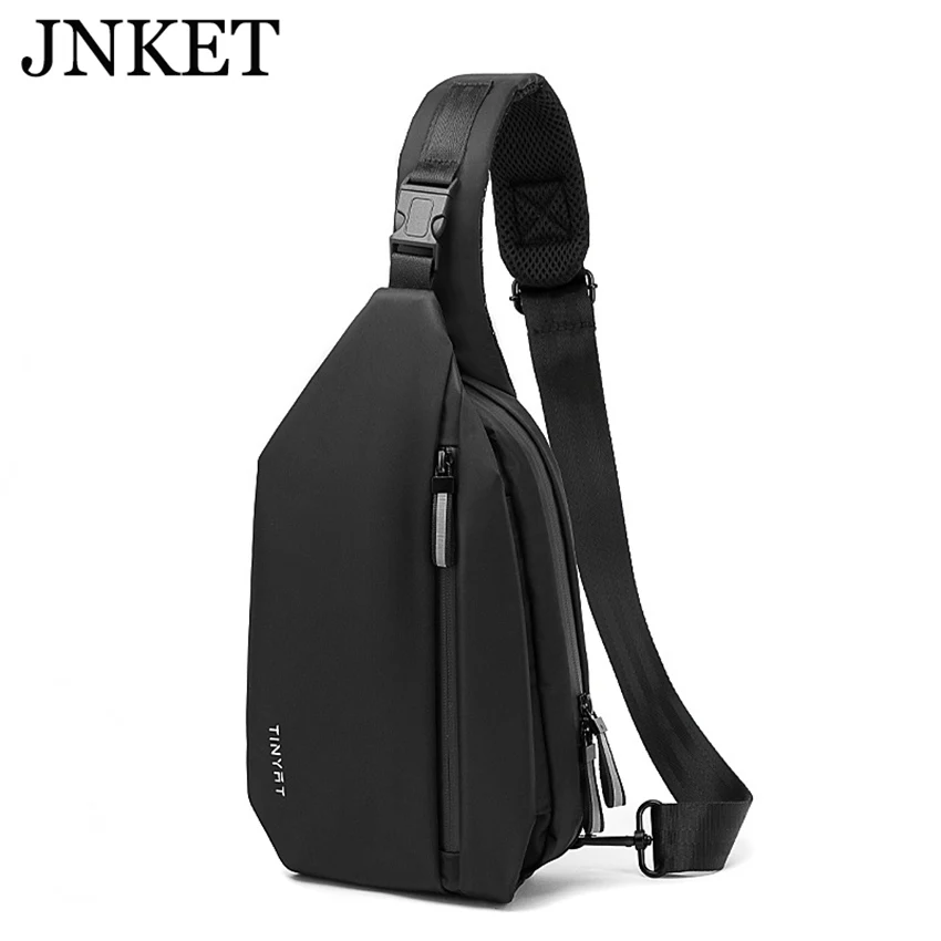 

JNKET New Men's Chest Bag Multi-functional Single Shoulder Bag Waterproof Outdoor Crossbody Travel Bag Messenger Bags