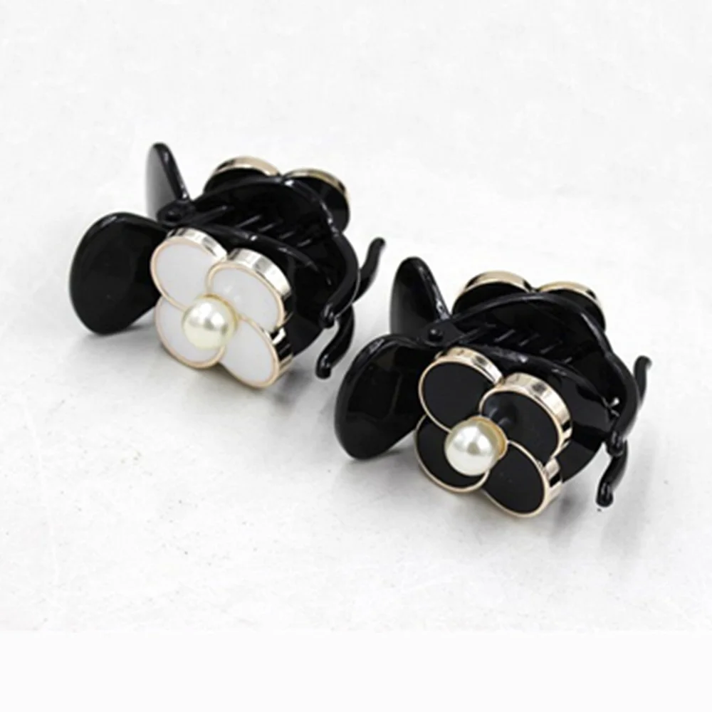 Изысканные маленькие заколки для волос в Корейском стиле с цветами и жемчугом