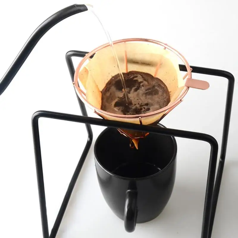 Металлический держатель для капельного фильтра кофе воронка сетчатый фильтр чая