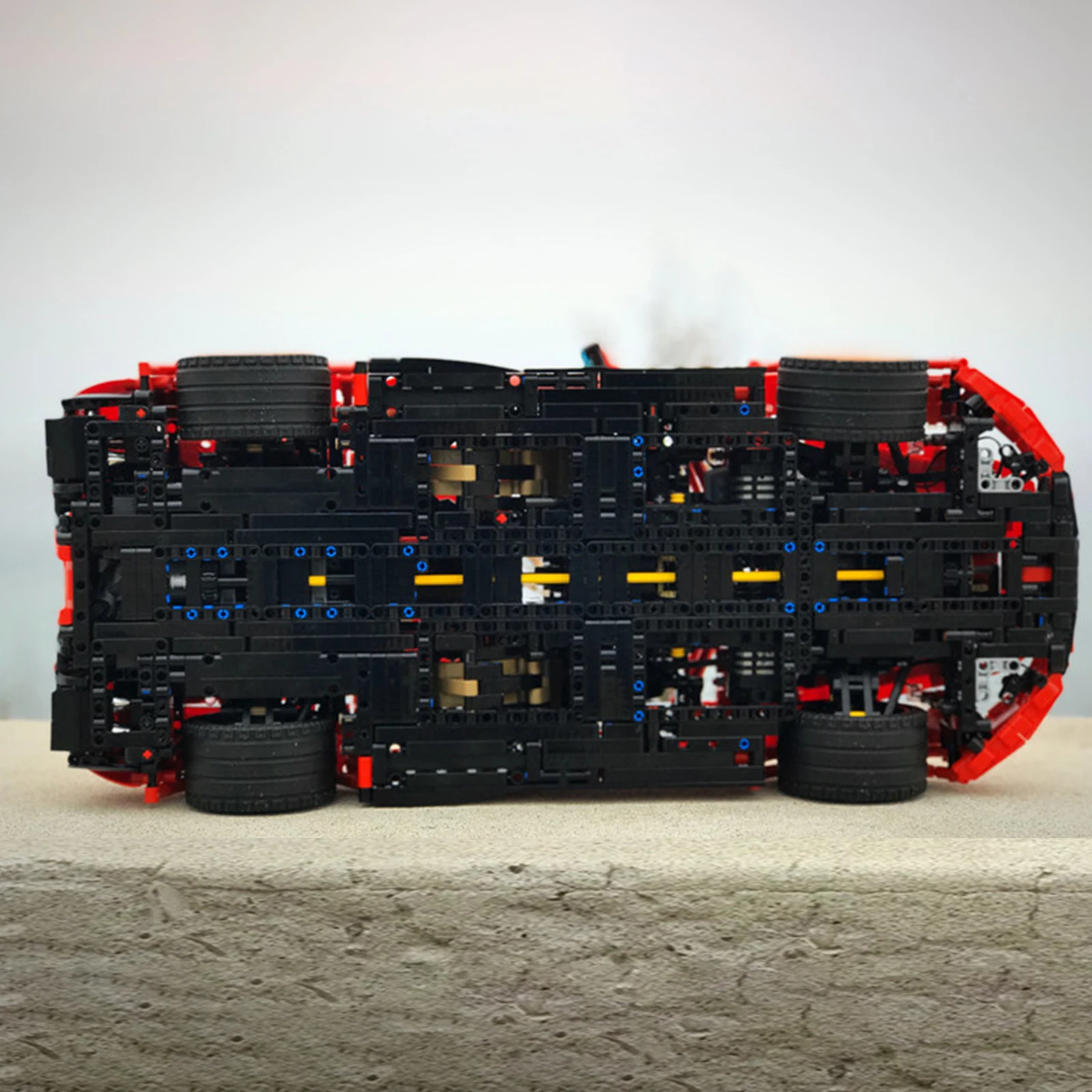 

3159Pcs 1:8 high-tech Model Car Building Blocks Remote Control Super Racing RC Car Bricks MOC Stem Toy - Red Dynamic Version